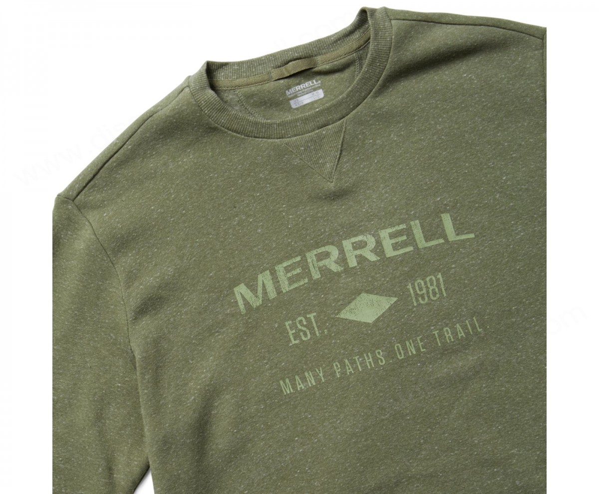 Merrell - Men's Merrell Est 1981 Wordmark Crewneck Pullover - -0