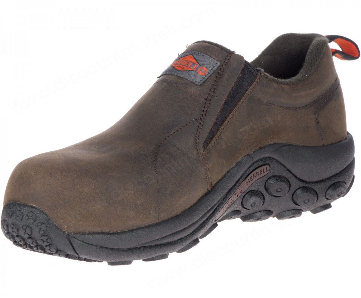 Merrell - Men's Jungle Moc Leather Comp Toe SD+ Work Shoe Wide Width - -3