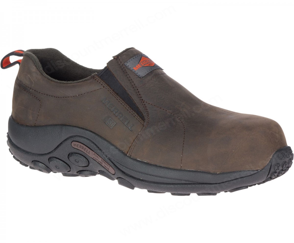Merrell - Men's Jungle Moc Leather Comp Toe SD+ Work Shoe Wide Width - -0