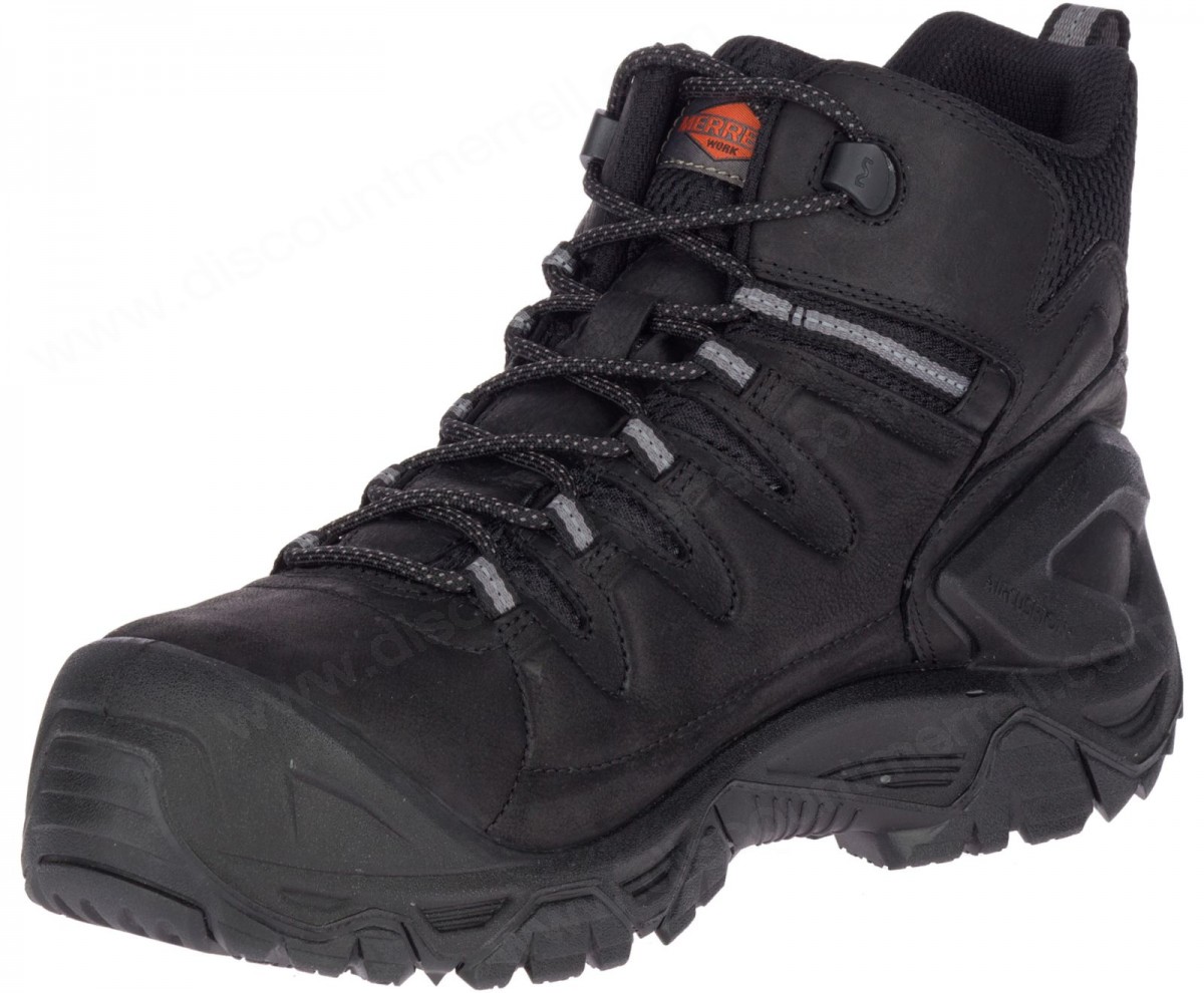 Merrell - Men's Strongfield Leather 6" Waterproof Comp Toe Work Boot - -3