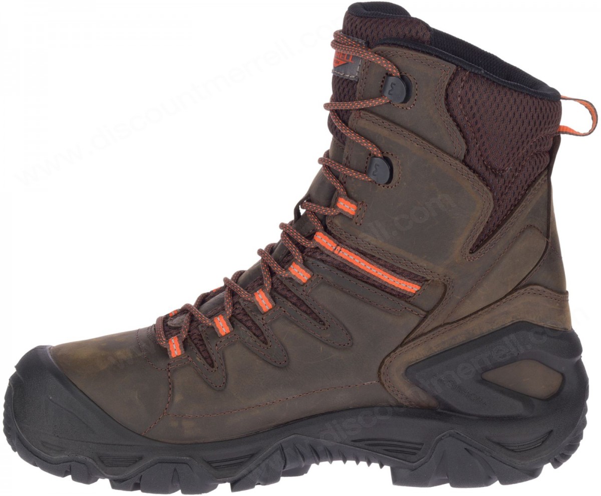Merrell - Men's Strongfield Leather 8" Thermo Waterproof Comp Toe Work Boot Wide Width - -2