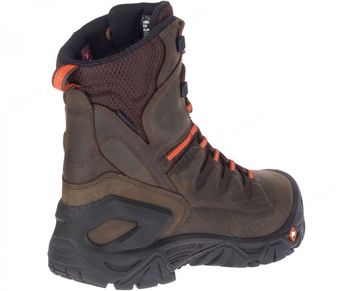 Merrell - Men's Strongfield Leather 8" Thermo Waterproof Comp Toe Work Boot Wide Width - -4
