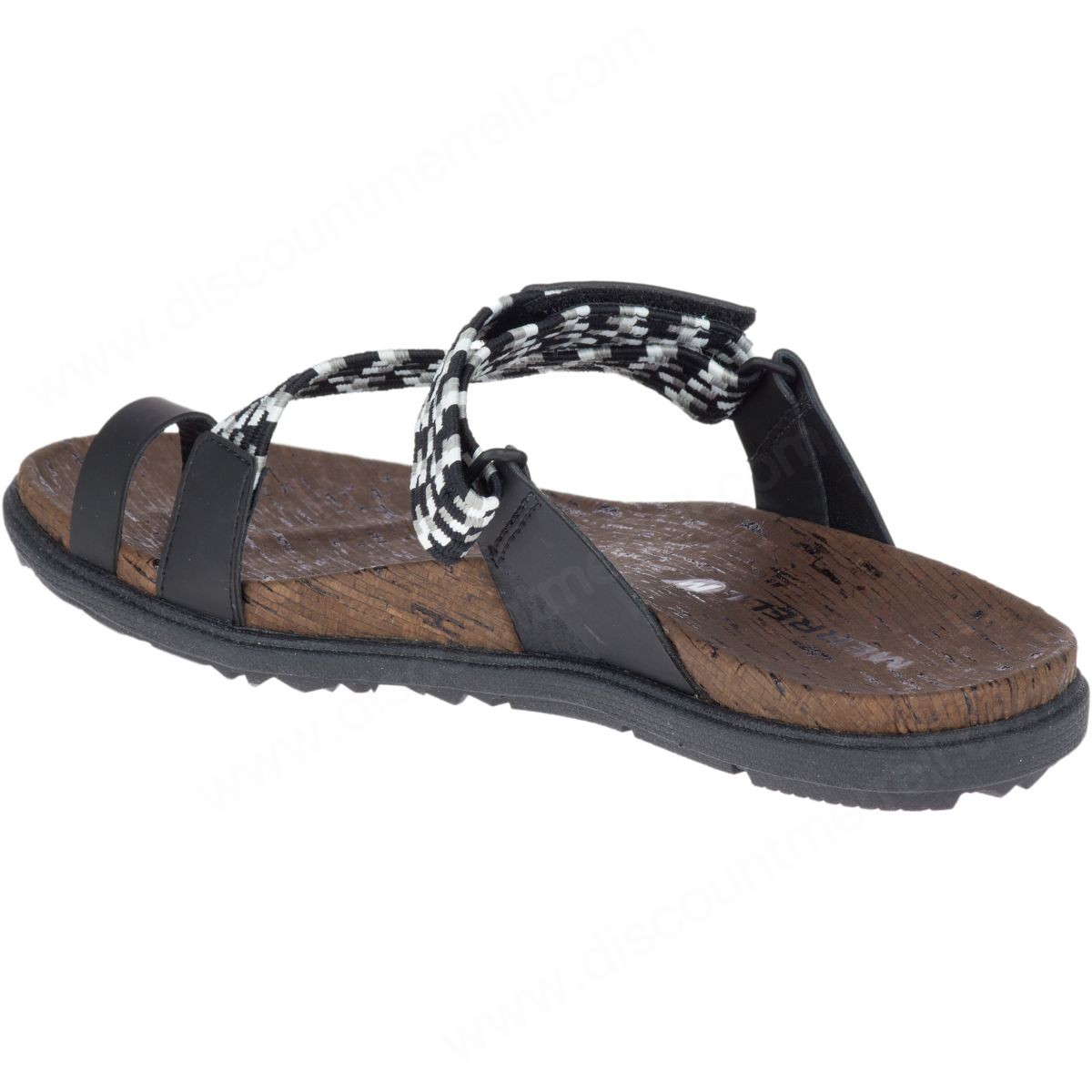 Merrell Lady's Around Town Sunvue Thong Woven Black - -6