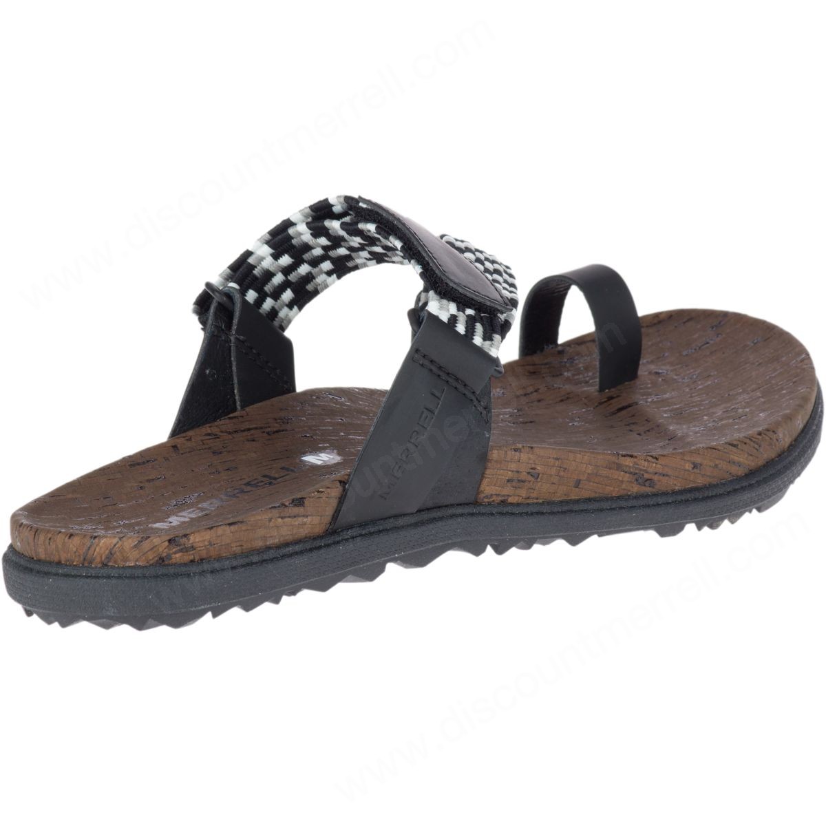 Merrell Lady's Around Town Sunvue Thong Woven Black - -7