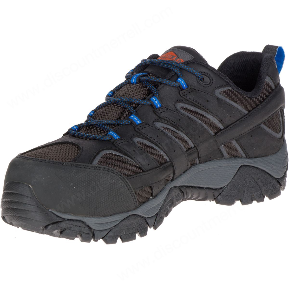 Merrell Man's Moab Vent Waterproof Comp Toe Work Shoe Black - -5