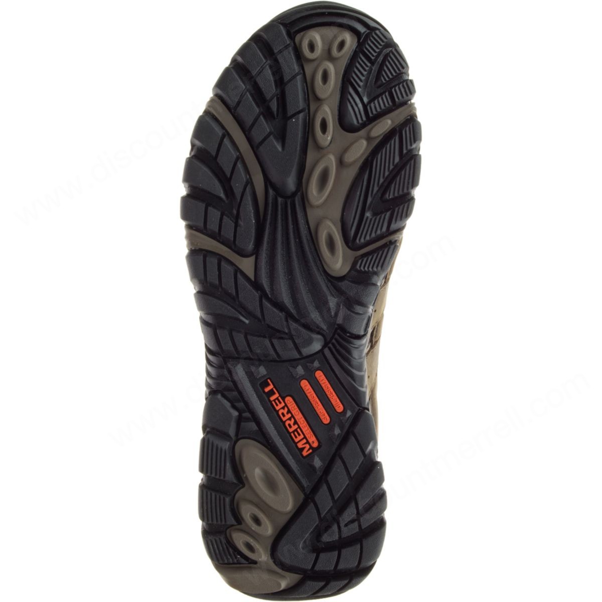 Merrell Man's Moab Ventilator Waterproof Work Shoes Boulder - -1