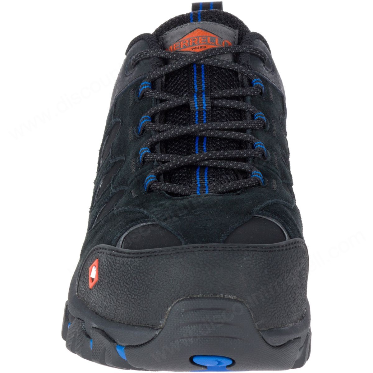 Merrell Man's Ridgepass Bolt Comp Toe Work Sneaker Wide Width Black - -4