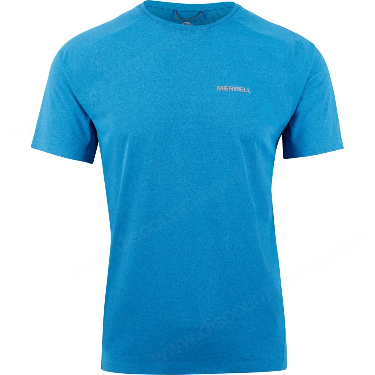 Merrell Man's Short Sleeve Tech Tshirts With Polartec® Power Stretch® Pro™ Fabric French Blue - -0