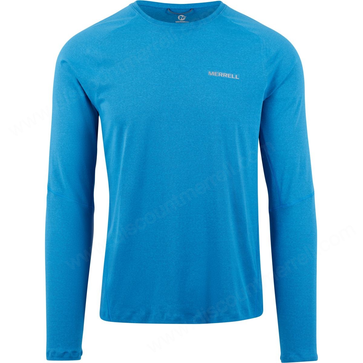 Merrell Men's Long Sleeve Tech Tshirts With Power Dry® Fabric French Blue - -0