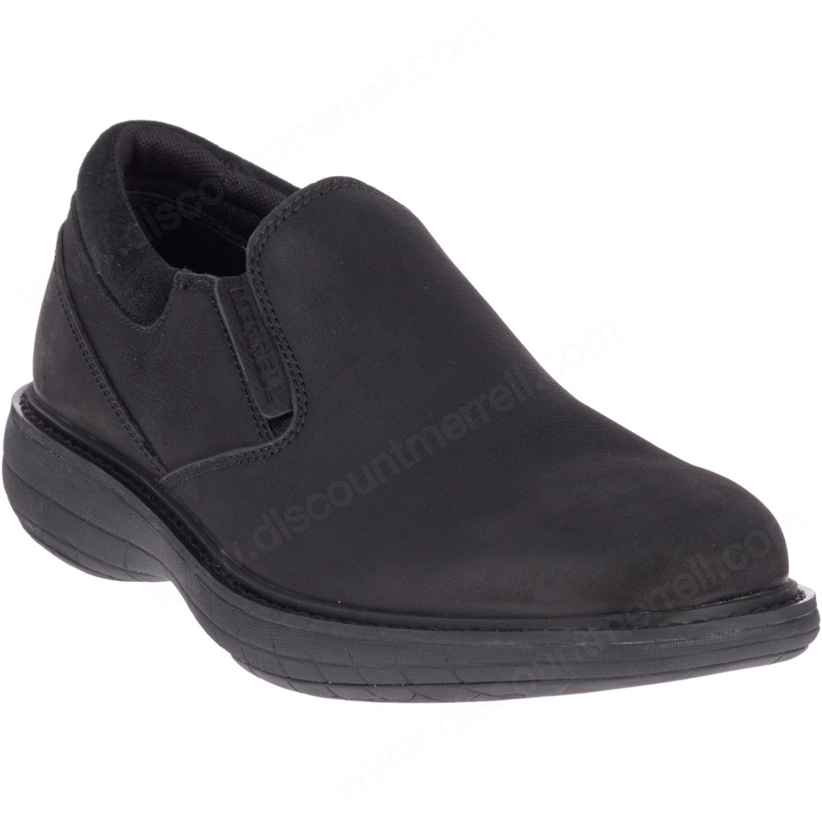 Mens Merrell World Vue Venetian Moc Toe Black Suede Full Grain Leather Shoes New 