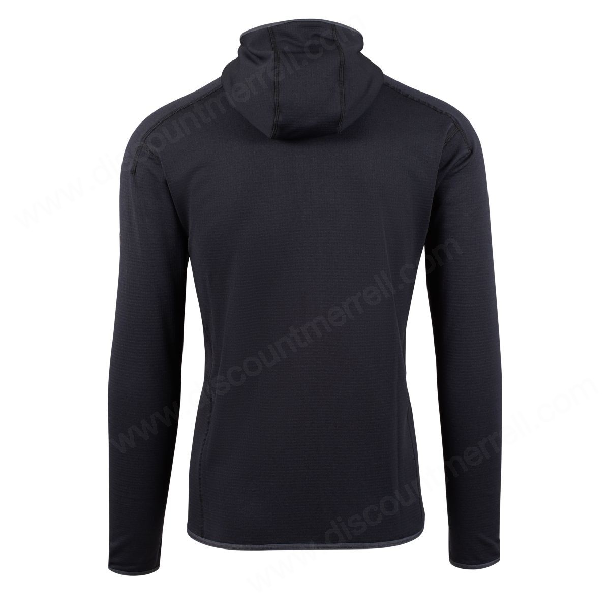 Merrell Mens's Midweight Long Sleeve Full Zip Mid-Layer With Drirelease® Fabric Black Heather - -1