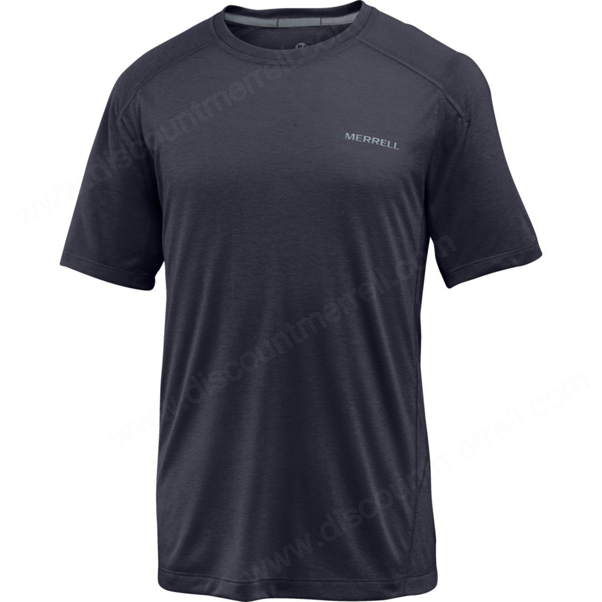 Merrell Mens's Paradox Short Sleeve Tech Shirts With Drirelease® Fabric Black - -0