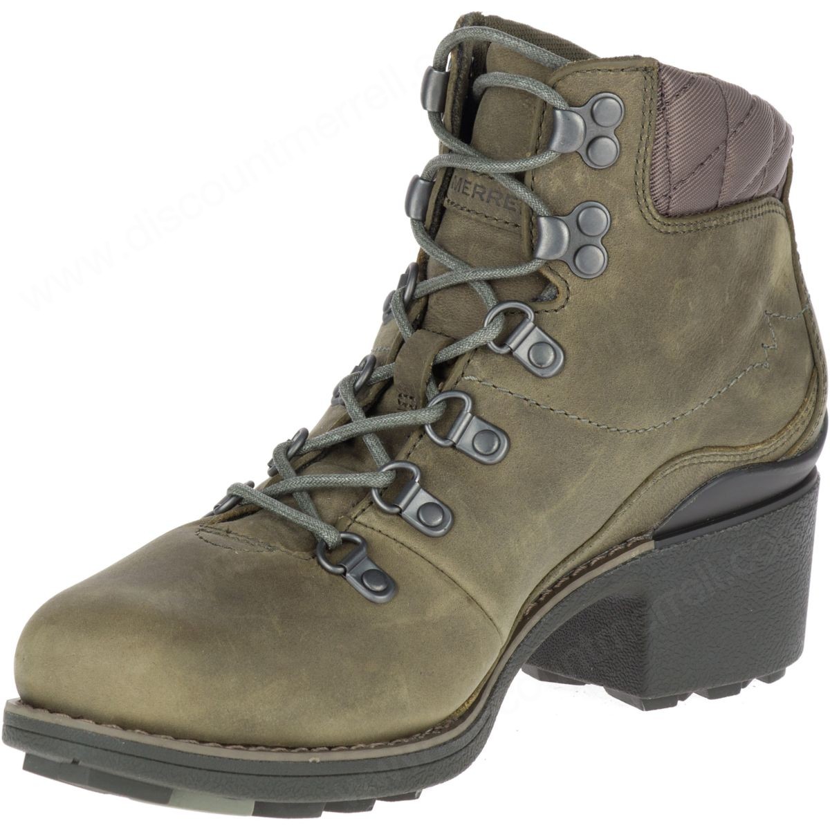 Merrell Woman's Chateau Mid Lace Waterproof Dusty Olive - -5