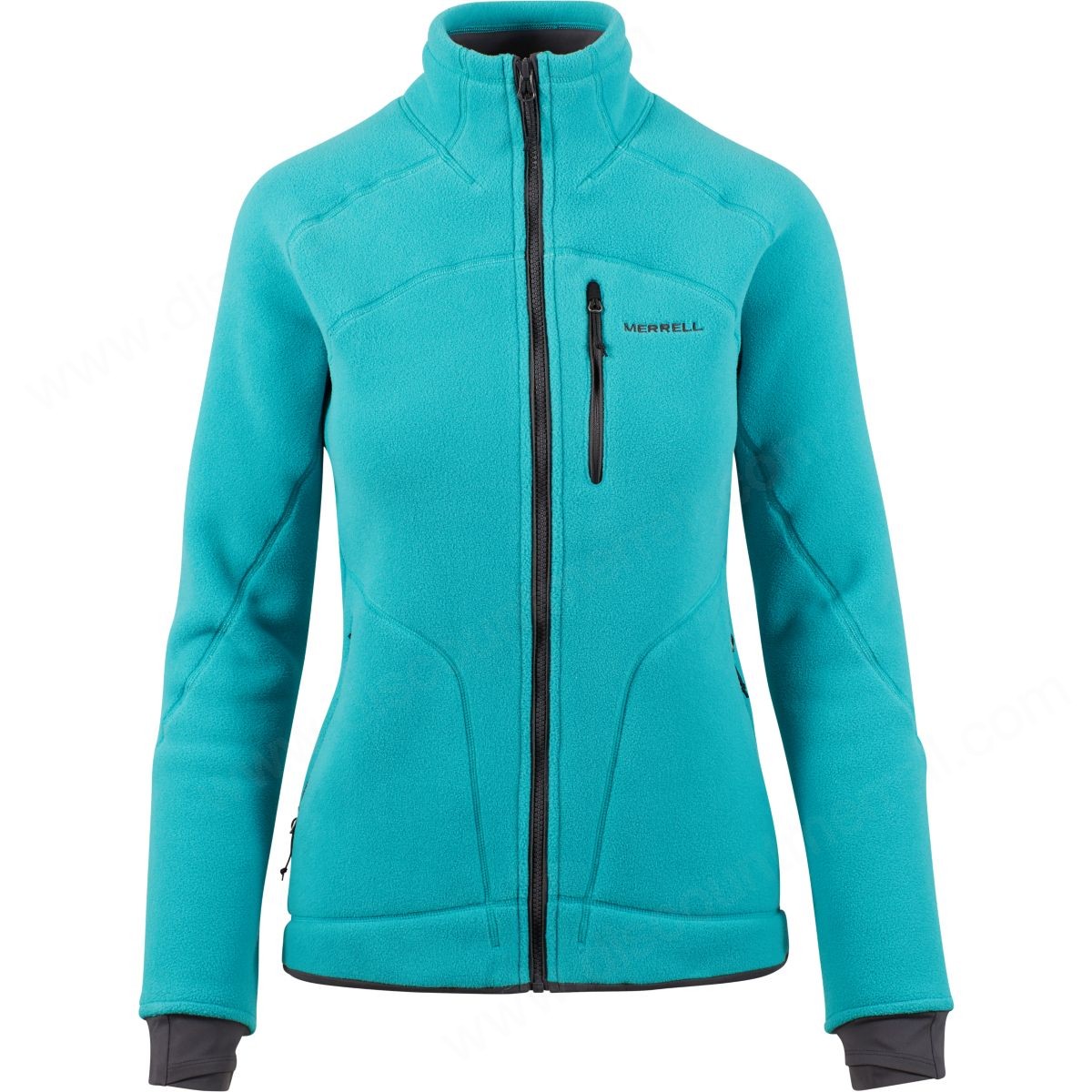 Merrell Woman's Full Zip Fleece Coat With Polartec® Power Dry® Fabric Baltic - -0