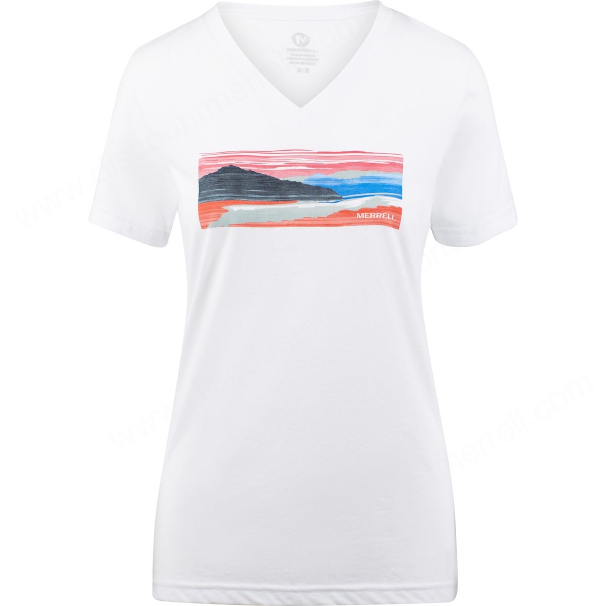 Merrell Womens's Desert Rose T-Shirts White - -0