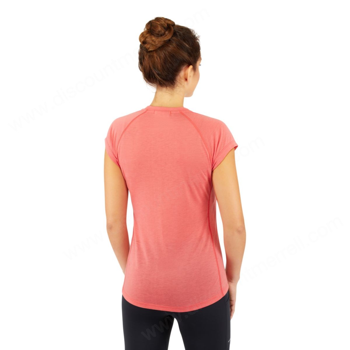 Merrell Womens's Paradox Short Sleeve Tech Tshirt With Drirelease® Fabric Aquifer Heather - -3