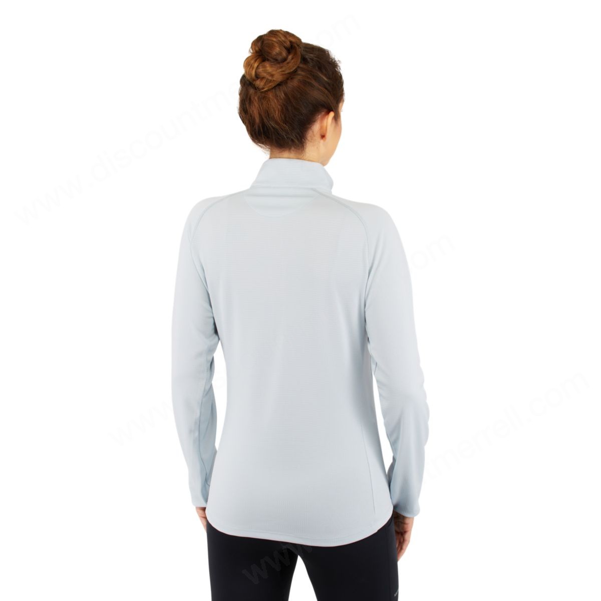 Merrell Womens's Lightweight Long Sleeve / Zip Mid-Layer With Drirelease® Fabric Plein Air Heather - -3