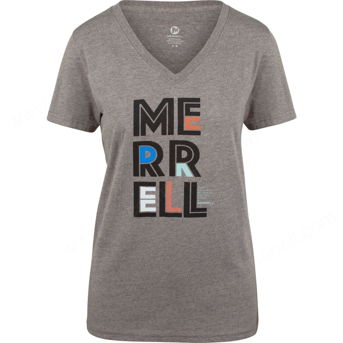 Merrell Women's Palmer T-Shirts Grey Heather/black - -0