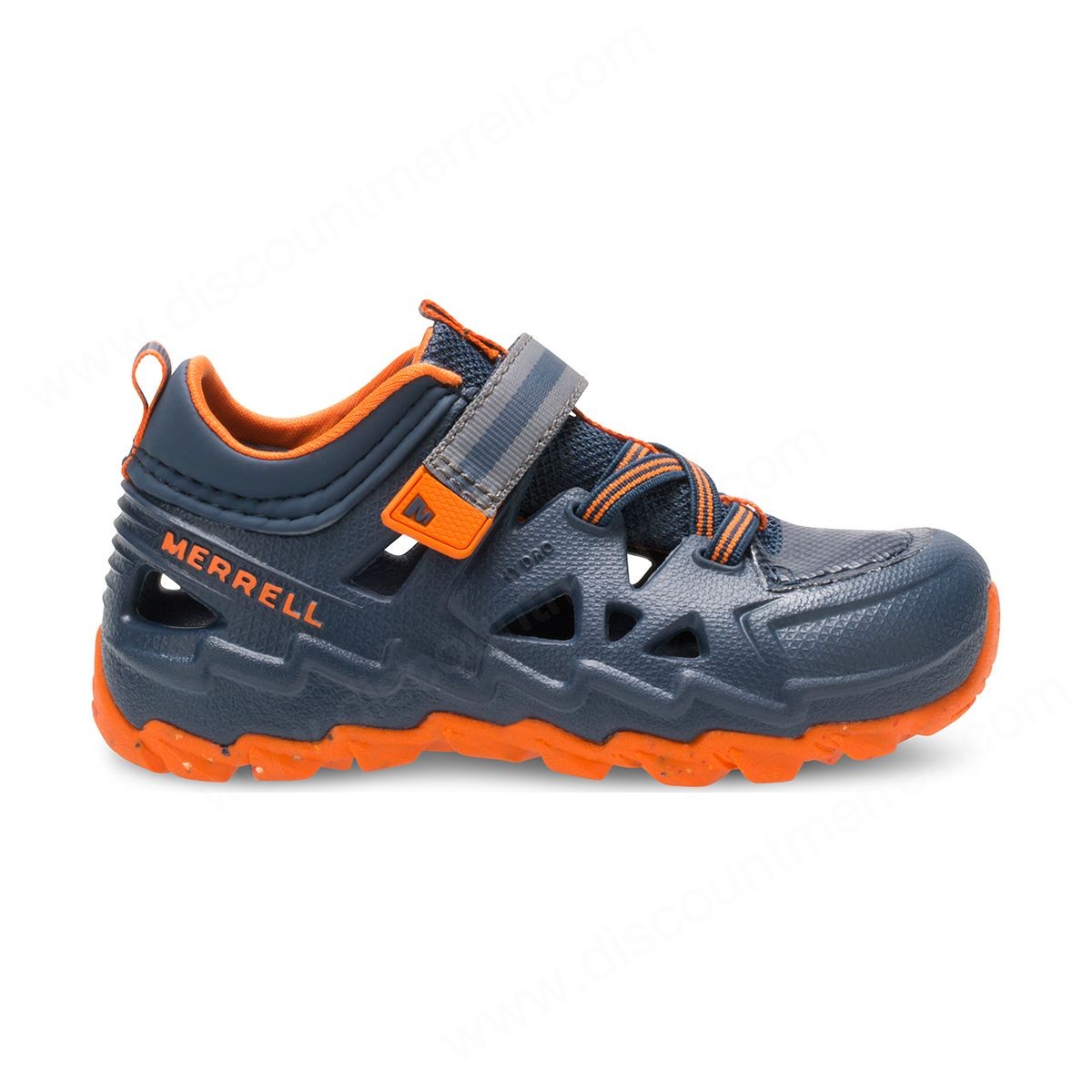 Merrell Little Kid's Hydro Junior . Sneakers Sandal Navy/orange - -2