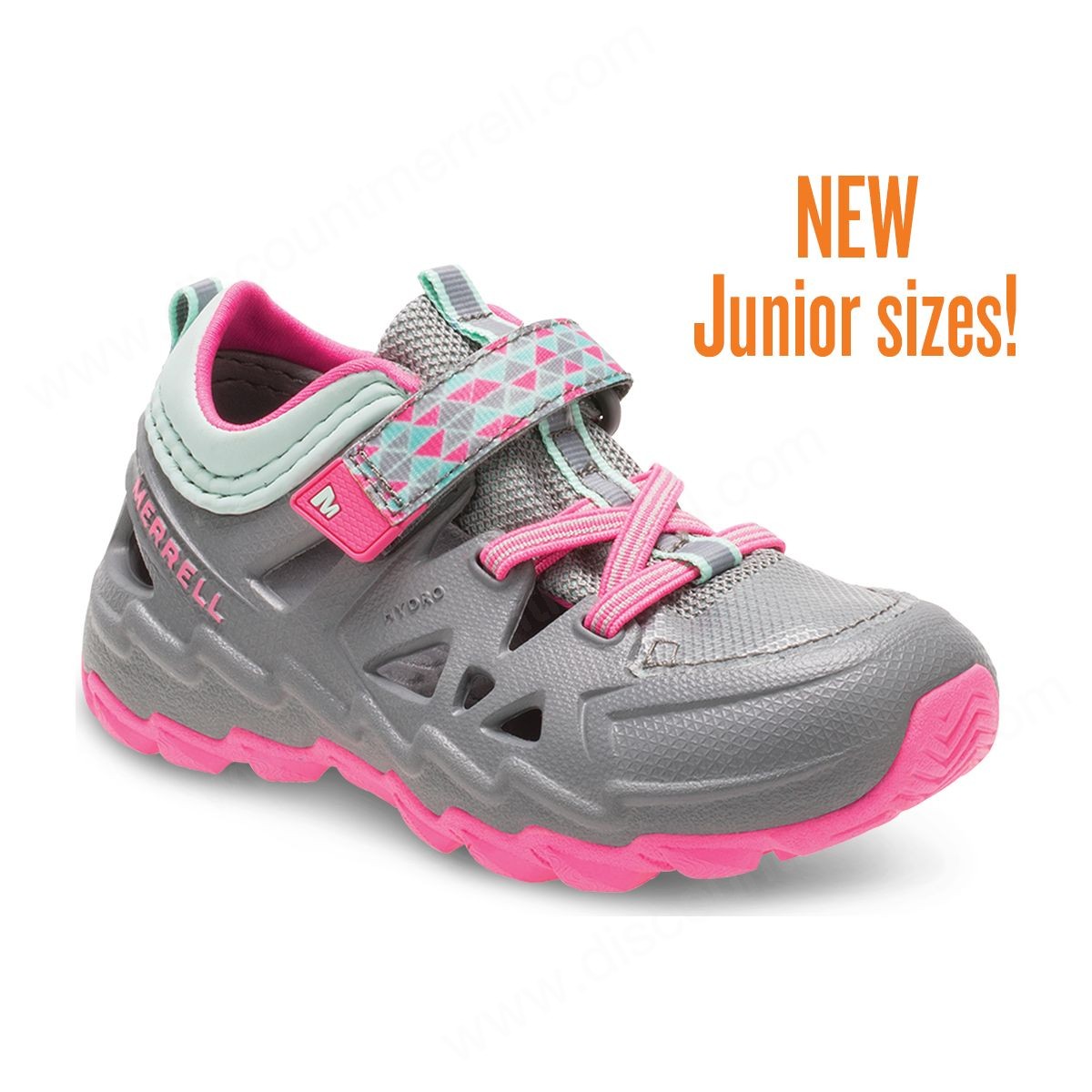 Merrell Little Kid's Hydro Junior . Sneakers Sandal Grey/pink - -0
