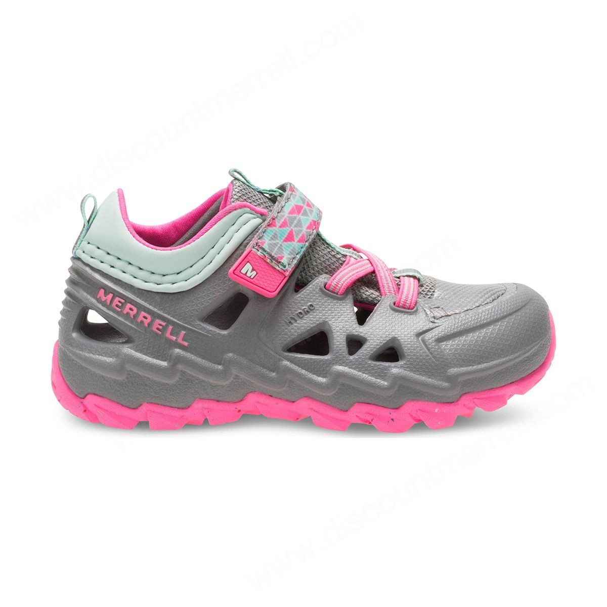 Merrell Little Kid's Hydro Junior . Sneakers Sandal Grey/pink - -2