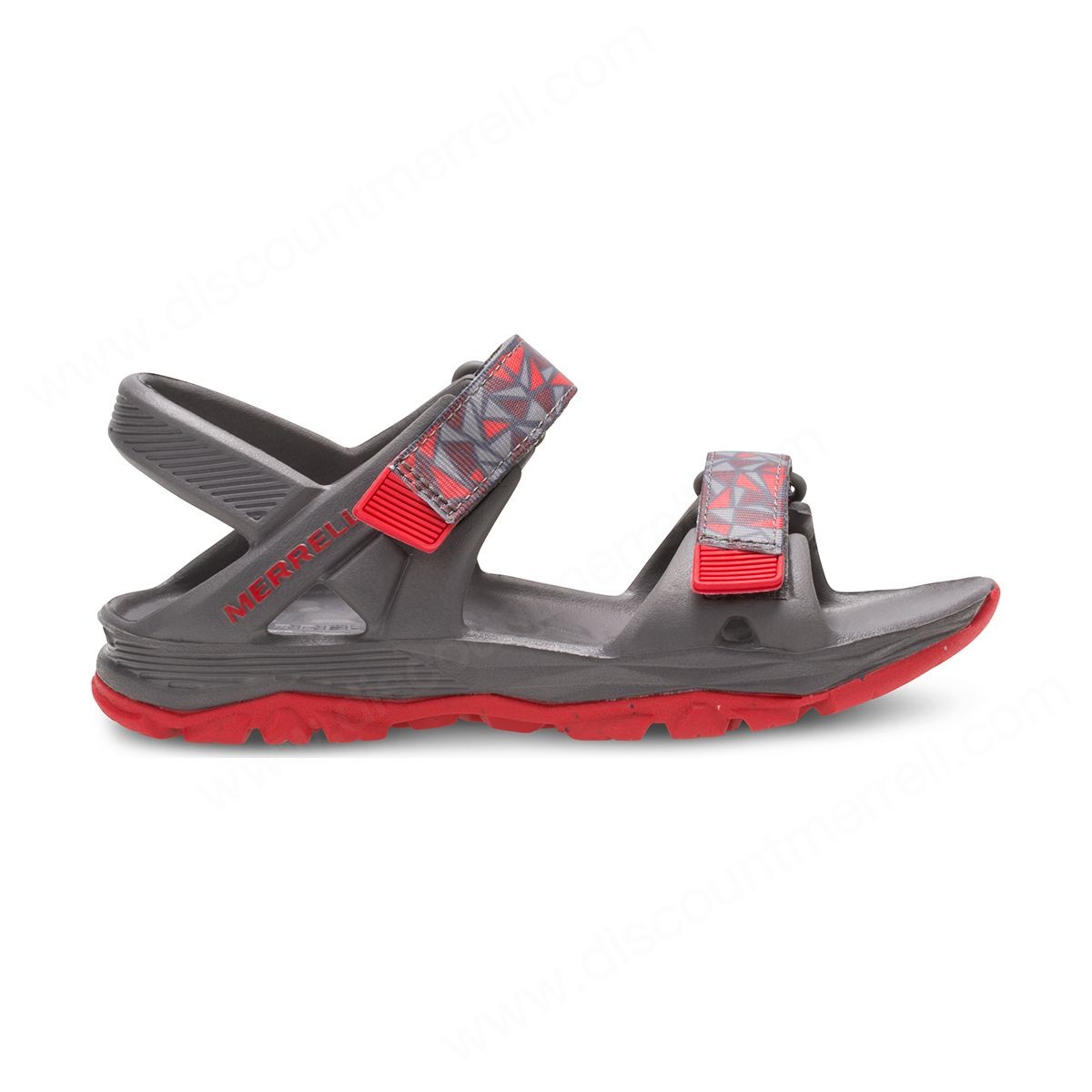 Merrell Little Kid's Hydro Drift Sandal Grey/red - -2