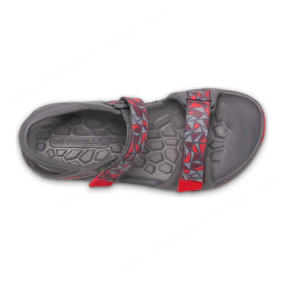 Merrell Little Kid's Hydro Drift Sandal Grey/red - -4