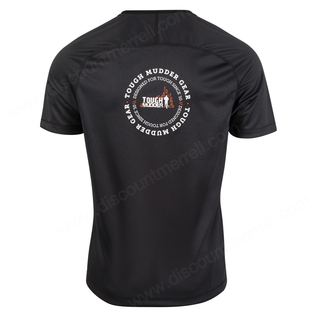Merrell Man's Tough Mudder Fastrex Short Sleeve Tech Tshirts Black/white - -1