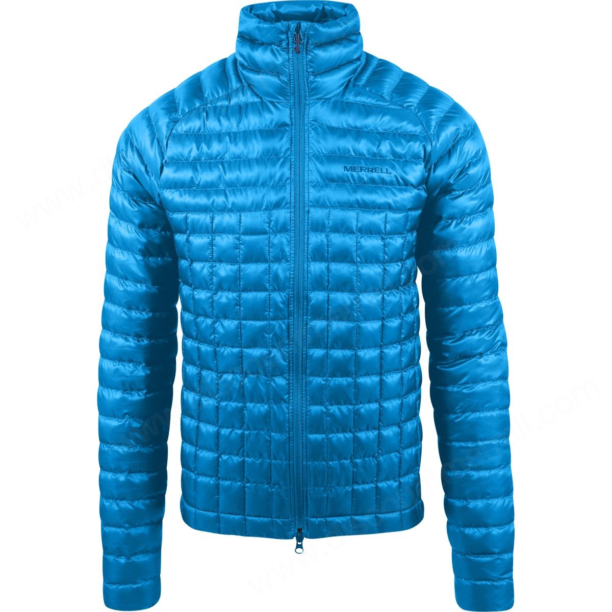 Merrell Man's Micro Lite Puffer Coat French Blue Solid - Merrell Man's Micro Lite Puffer Coat French Blue Solid