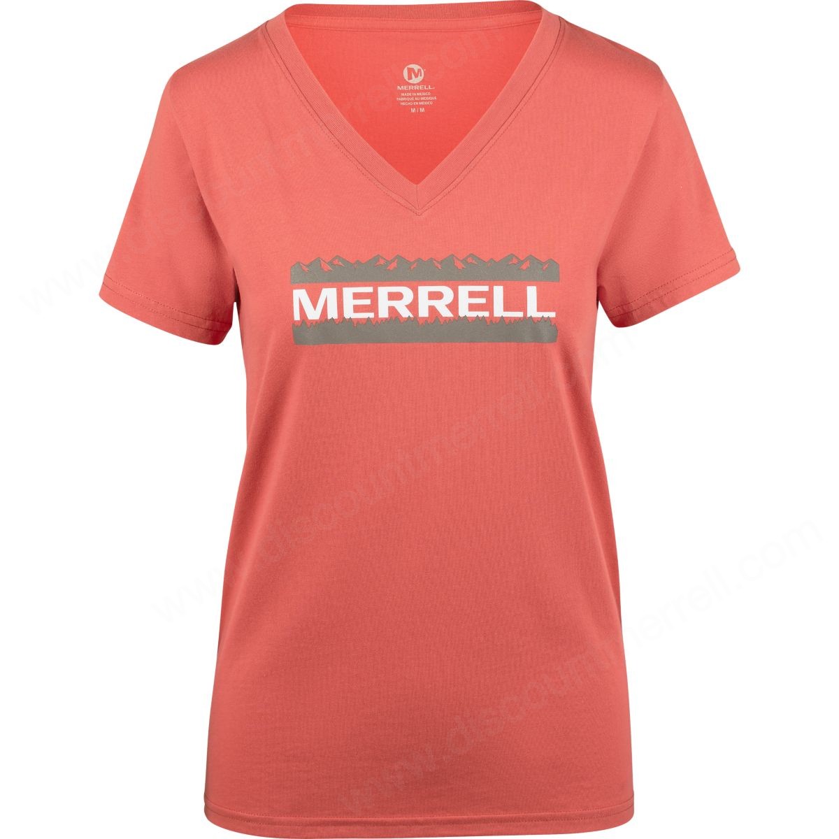 Merrell Womens's Pascal T-Shirts Apricot Brandy/boulder/white - Merrell Womens's Pascal T-Shirts Apricot Brandy/boulder/white