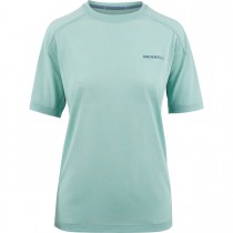 Merrell Man's Paradox Short Sleeve Tech Shirt With Drirelease® Fabric Aquifer Heather
