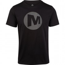 Merrell Man's M Logo T-Shirt Black/reflective Grey/black