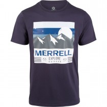 Merrell Mens's Semmi Shirts Navy/white/sodalite Blue