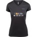 Merrell Woman's Tough Mudder Fastrex Short Sleeve Tech Shirt Black/white - 0